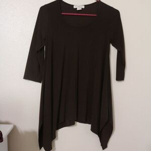 Avital Brown Blouse Small
